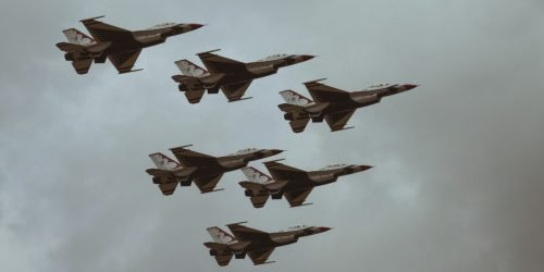 six fighter jets